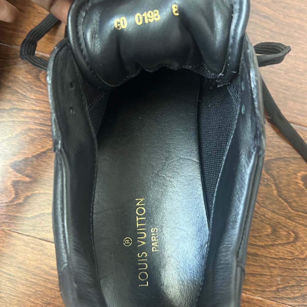 Louis Vuitton Black Leather Sneakers - Picture 6 of 6